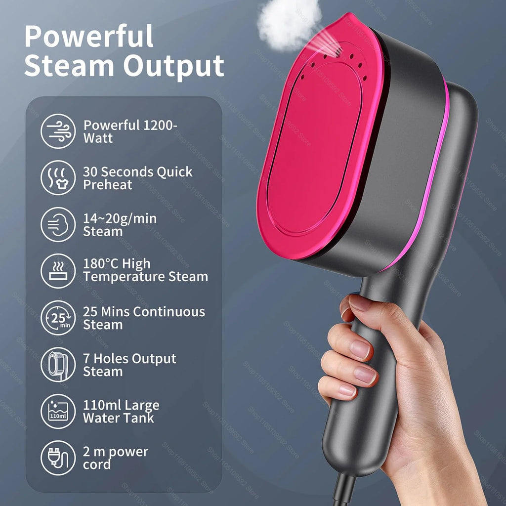 Mini vaporizador de ropa para ropa, plancha de vapor portátil de mano para viajar en casa, planchado de ropa, máquina de planchar en seco y húmedo