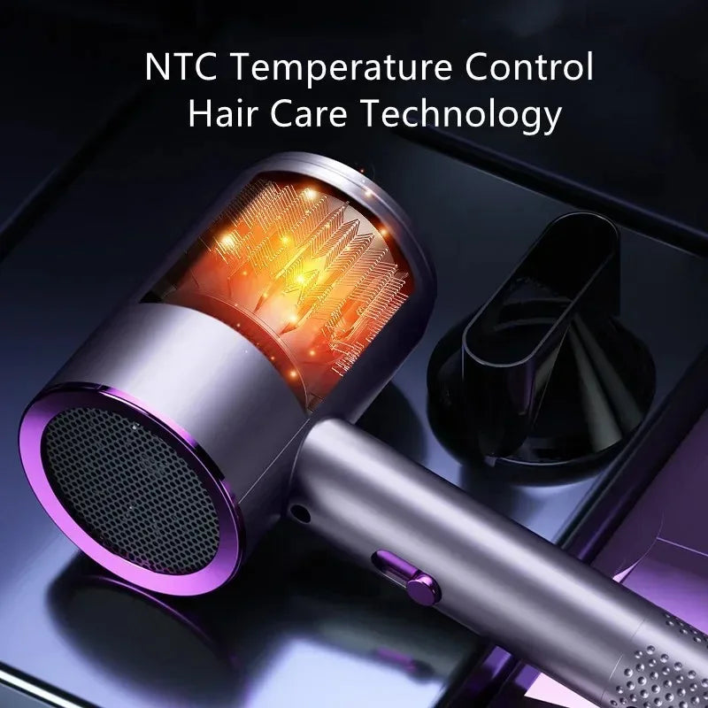 Secador de pelo profesional de 2000W para salón, iónico negativo, secado rápido, bajo nivel de ruido, temperatura constante, para el hogar