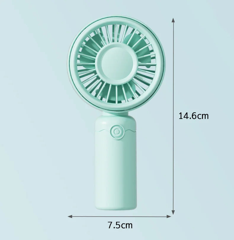 Nuevo Mini Ventilador Portátil USB Recargable Silencioso para Mesa, Maquillaje, Pestañas, Niños, Oficina, Viajes, Enfriador de Aire