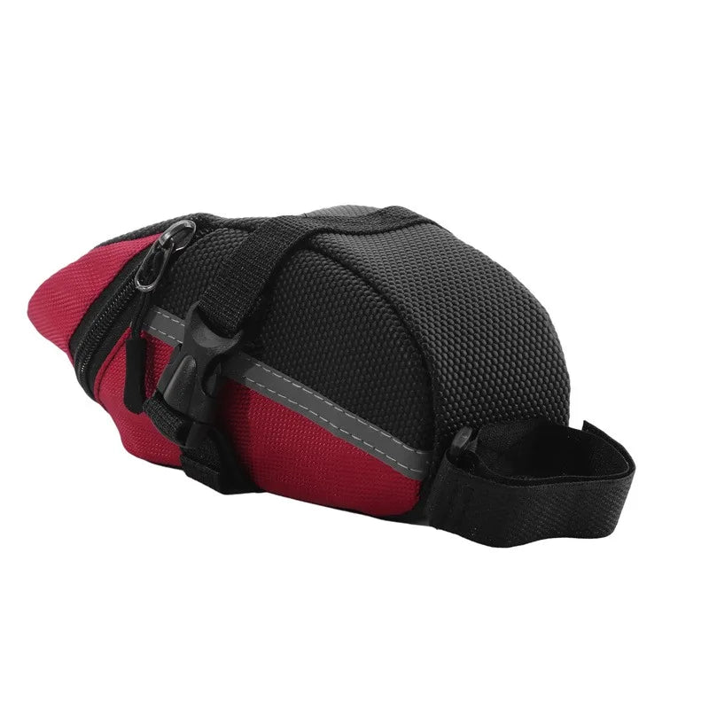 Bolsa de nailon para bicicleta, asiento de almacenamiento impermeable para sillín de bicicleta de montaña, bolsa de herramientas trasera, accesorios para ciclismo al aire libre