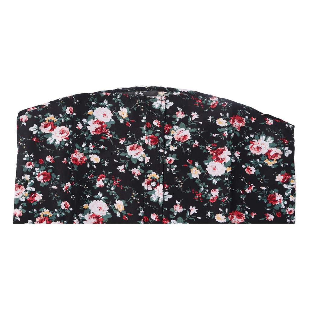 Camisa Floral de manga larga para hombre, ajustada, abotonada, mezcla de poliéster transpirable, traje informal de negocios para fiesta y oficina, primavera y otoño