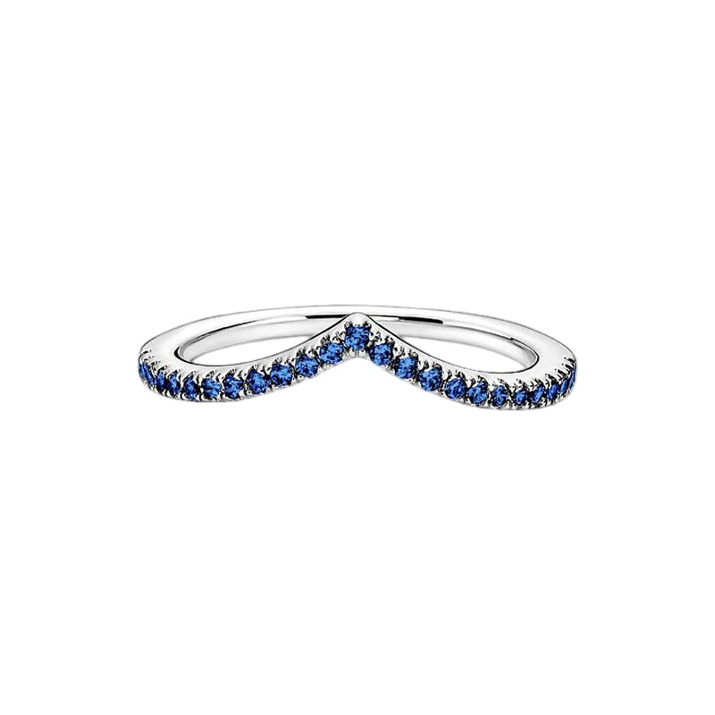 Anillo de Plata 925 con Corona y Corazón de Circonio Dorado para Mujer, Joyería Europea de Moda para Bodas y Fiestas, Regalo DIY