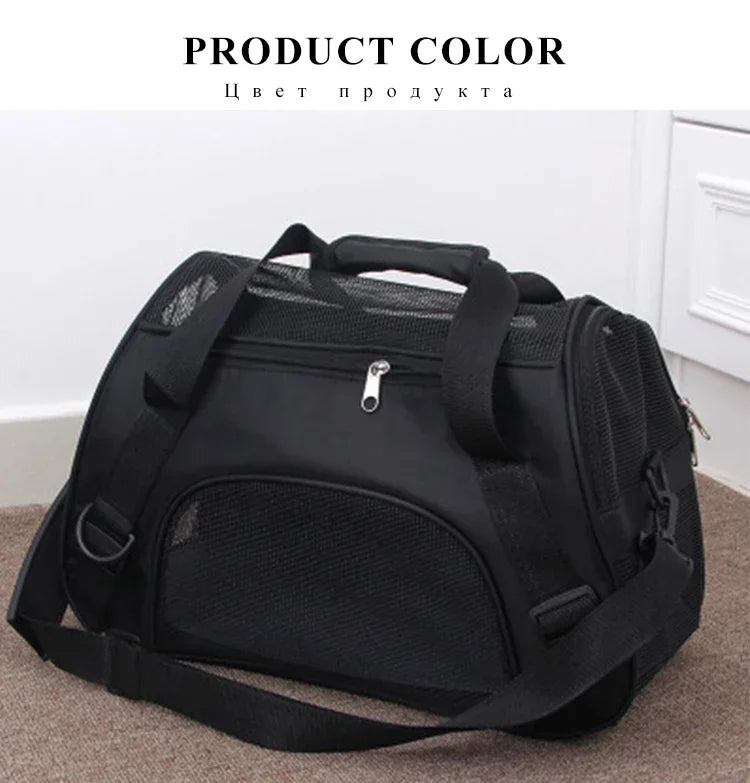 Bolsas de transporte para gatos, bolsa de transporte portátil para perros, bolsas de transporte transpirables de malla para perros pequeños, bolso plegable para gatos, bolsa de viaje para mascotas, bolsa de transporte