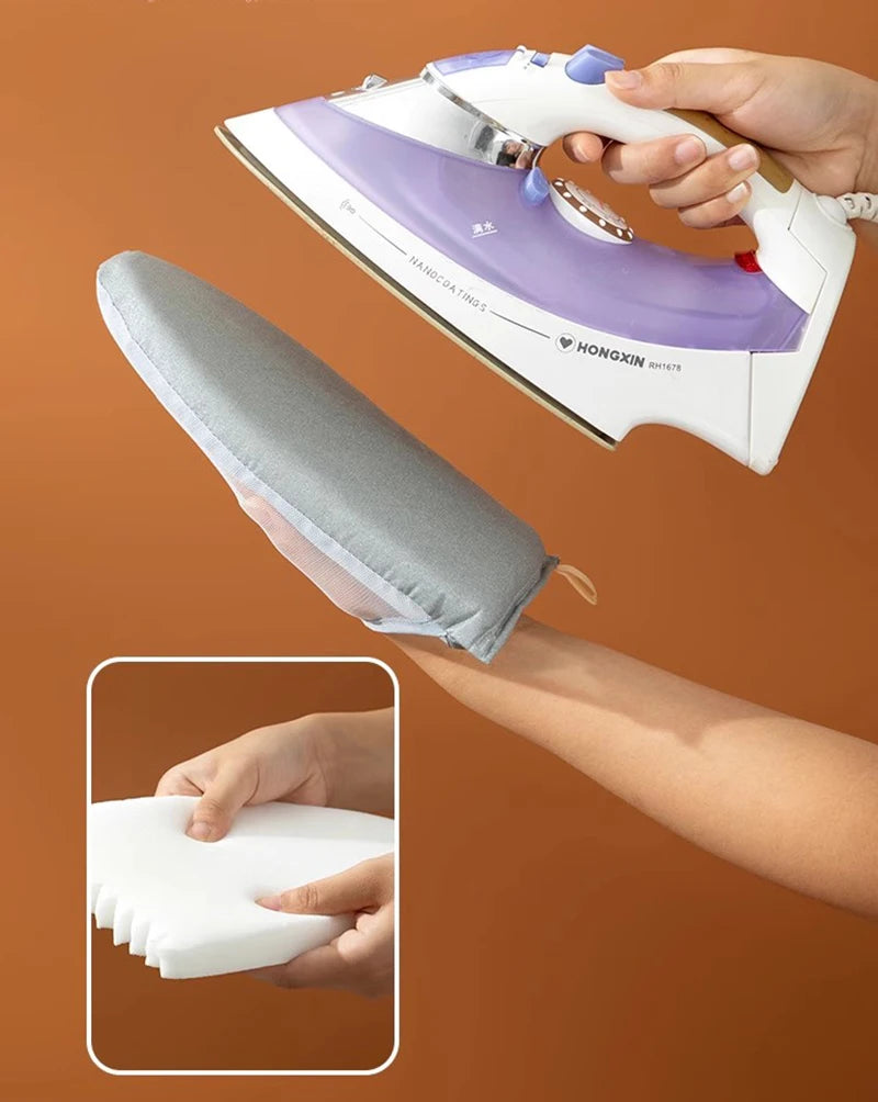 Tabla de planchar lavable, Mini guantes antiescaldaduras, cubierta de almohadilla de hierro, tabla de planchar resistente al calor y a las manchas para tienda de ropa