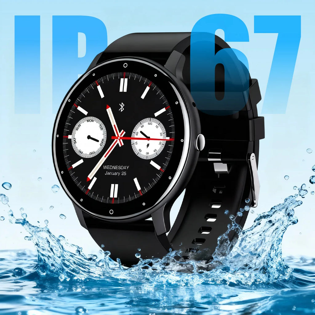 Música dos auriculares reloj inteligente hombres Bluetooth Monitor de salud reloj inteligente deportivo