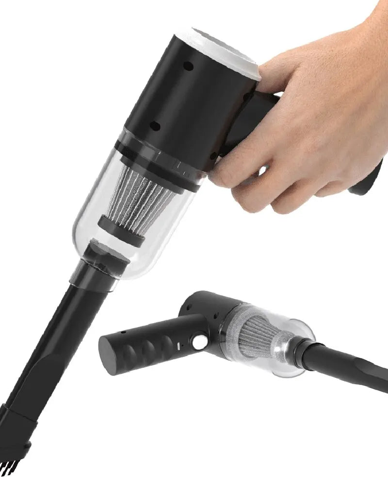 Aspirador de coche inalámbrico de 9000Pa, dispositivo de limpieza portátil con carga USB de 1200mAh, Mini aspirador húmedo y seco para el hogar