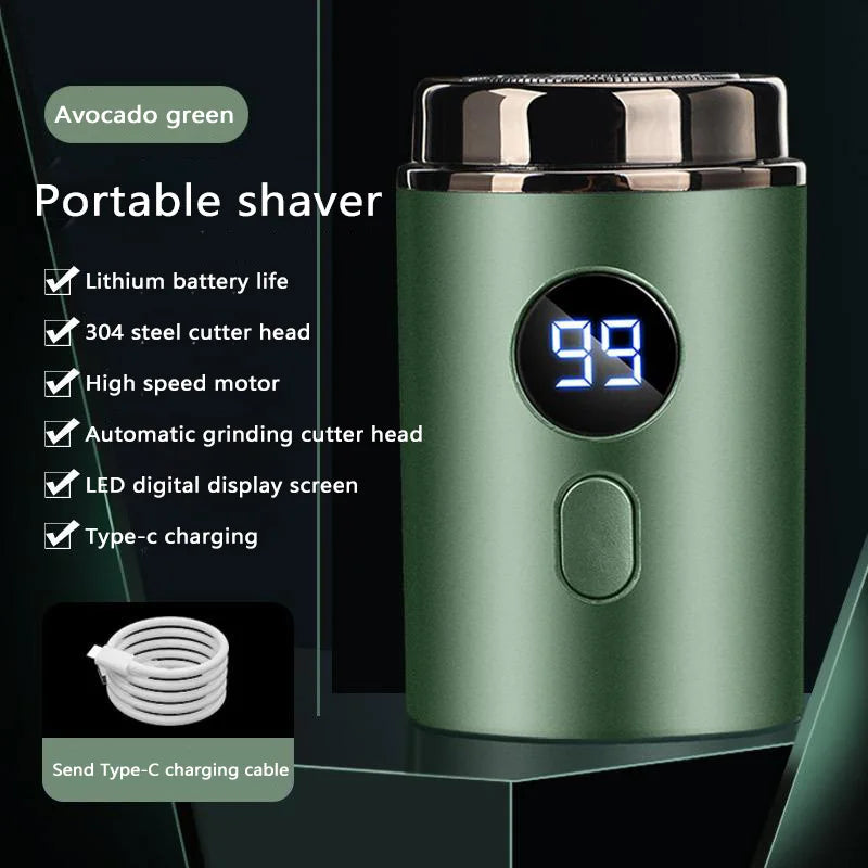Xiaomi-Mini Afeitadora eléctrica recargable para hombre y mujer, afeitadora portátil con carga tipo c, pantalla Digital Led, maquinilla de afeitar para el hogar