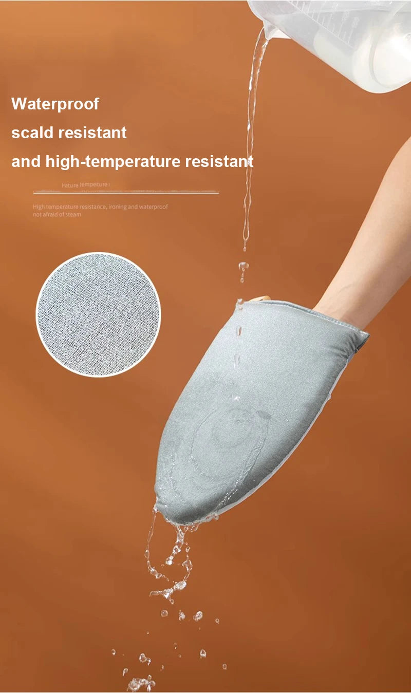 Tabla de planchar lavable, Mini guantes antiescaldaduras, cubierta de almohadilla de hierro, tabla de planchar resistente al calor y a las manchas para tienda de ropa