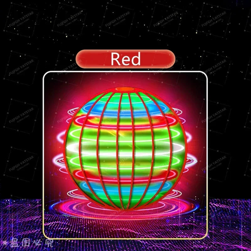 Bola voladora Boomerang Flyorb mágica con luces LED Drone Ball Fly Nova Orb Flying Spinner Fidget juguetes niños regalos de navidad