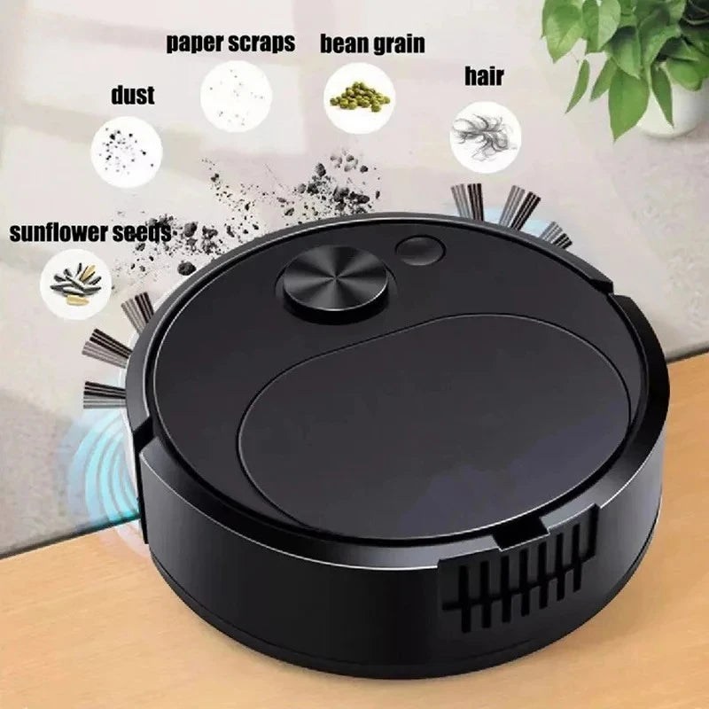 Aspiradora eléctrica automática para suelos 3 en 1, 1500Pa, fregona, recargable por USB, inalámbrica, para uso doméstico y de oficina