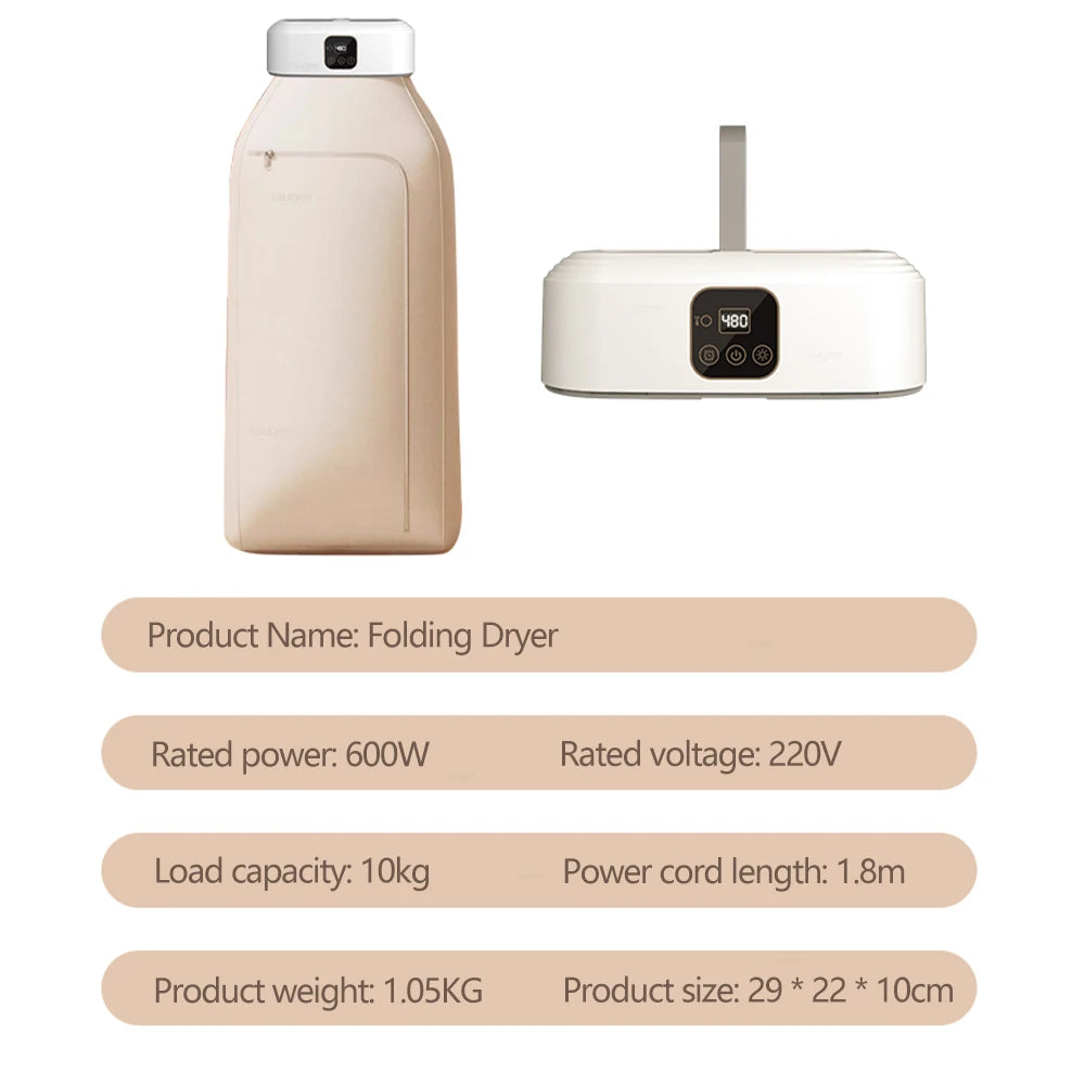 Secador de ropa portátil, secador de ropa eléctrico plegable, secador de ropa plegable, esterilización UV, secador de ropa portátil eléctrico