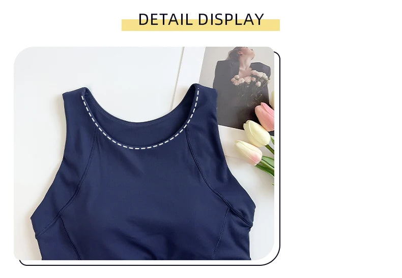 Ropa de Yoga de 2 piezas para mujer, conjunto de Yoga para gimnasio con tirantes cruzados en la espalda, Sujetador deportivo de realce, mallas de Yoga de cintura alta, ropa deportiva de entrenamiento