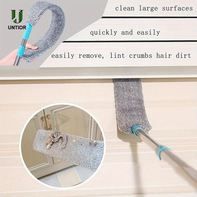 UNTIOR-fregona con mango largo, cepillo para polvo junto a la cama, plumero de limpieza desmontable, limpieza de huecos, sofá, muebles, limpiador de polvo, artículo para el hogar