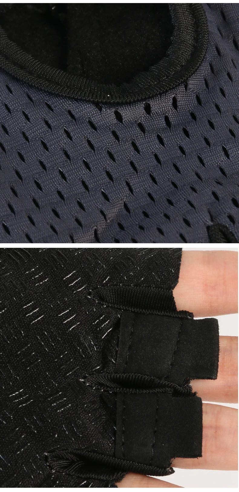 Guantes de levantamiento de pesas Protección completa de la palma, guantes de entrenamiento para gimnasio, ciclismo, ejercicio, transpirables, súper livianos para hombres y