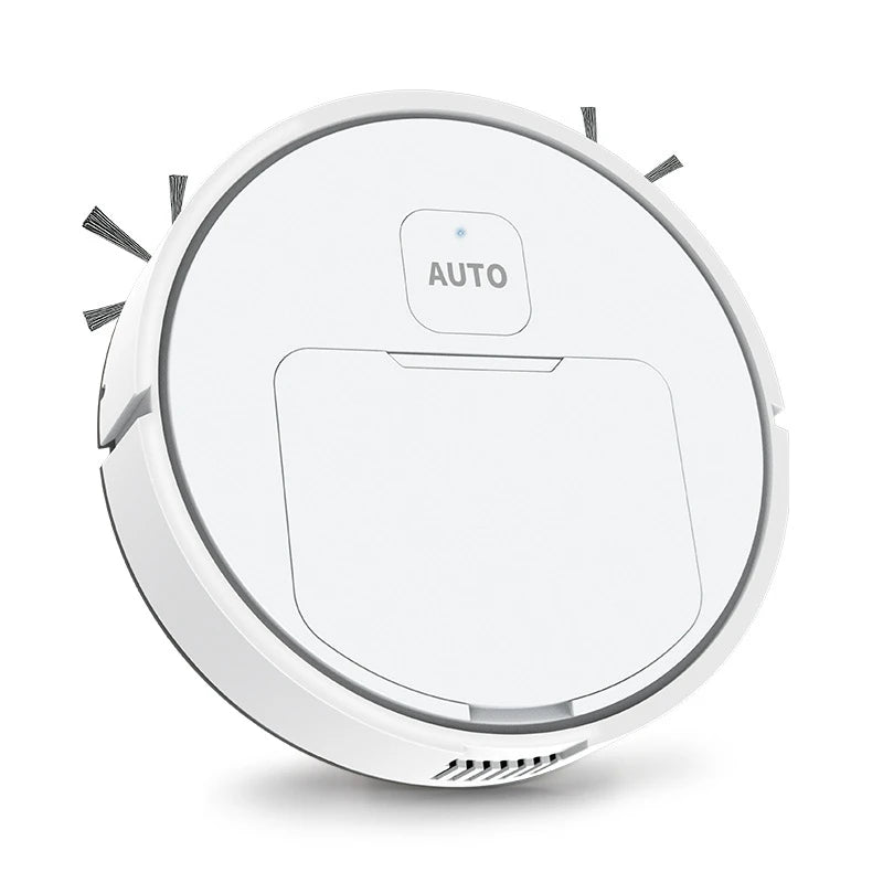 Mini Robot Aspirador Inteligente Silencioso, Máquina de Limpieza Multifunción Tres en Uno, Aspiradora, Trapeador, Cepillo 2025