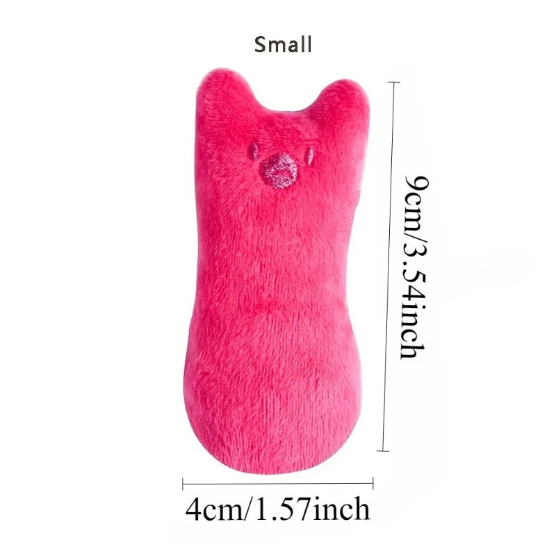 1 pieza de juguete para gatos con diseño de gato, que contiene una almohada de felpa con sonido, juguete interactivo para mascotas, juguetes de felpa para mascotas, varios colores disponibles