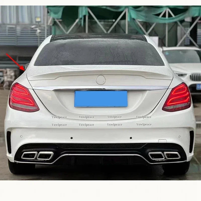Alerón trasero para maletero de coche, accesorio de ABS, estilo Butson, W205 para Mercedes, 2015-2019, C200, C250, C300, C350, C400, C450, C220, 4 puertas