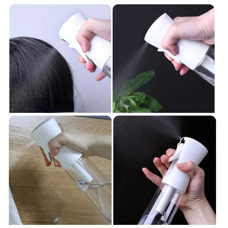 Botella de Spray para peluquería, bote de Spray de alta presión para el cabello, regadera de Spray continuo, estilista para el cabello, Director automático, 300ml