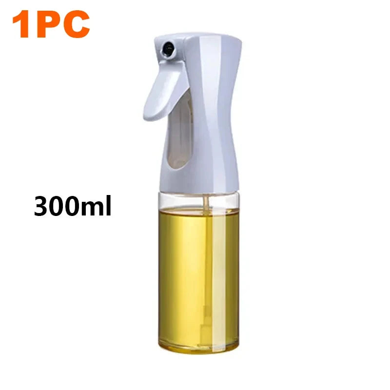 Botella pulverizadora de aceite de plástico para el hogar, botella pulverizadora de aceite o cepillo de aceite, nebulizador, relleno de niebla, cocina, barbacoa de doble uso, 200/300/500ml