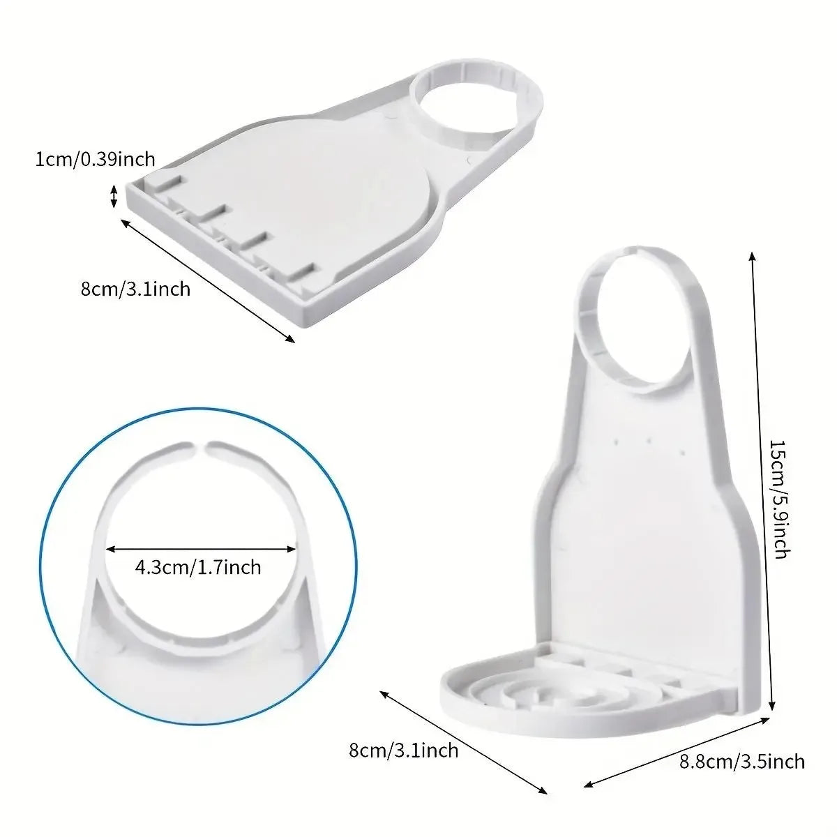 Soportes para tazas de detergente para la ropa, 4 piezas, recogedor de gotas de detergente para la ropa, adecuados para detergente líquido para la ropa, dile adiós a la desorganización y a las derrames, mantén tu lavadora
