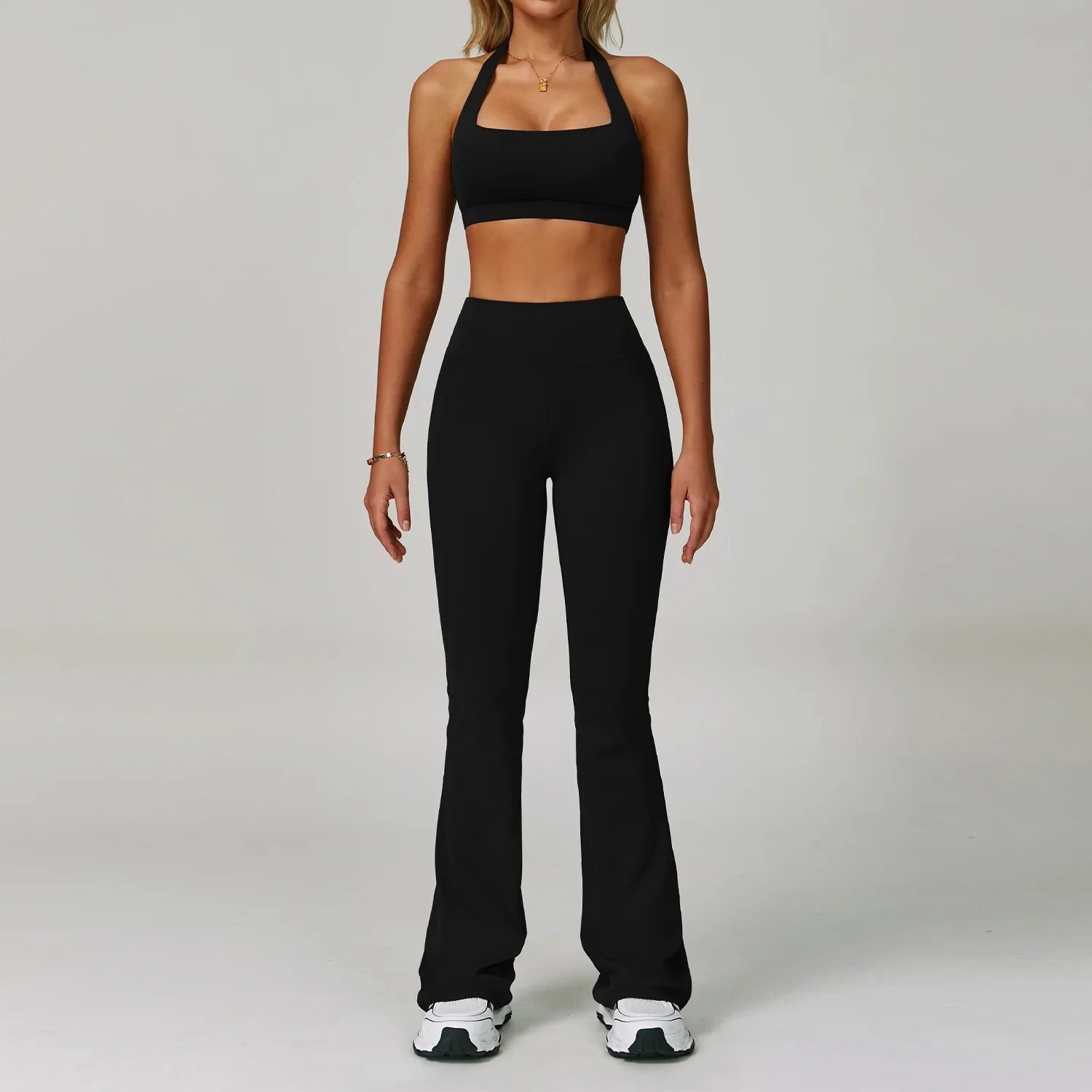 Conjuntos de 2 uds de chándal para mujer, ropa deportiva, conjuntos de Yoga, ropa deportiva, sujetador de entrenamiento, conjunto de mallas de cintura alta, ropa de gimnasio, trajes deportivos