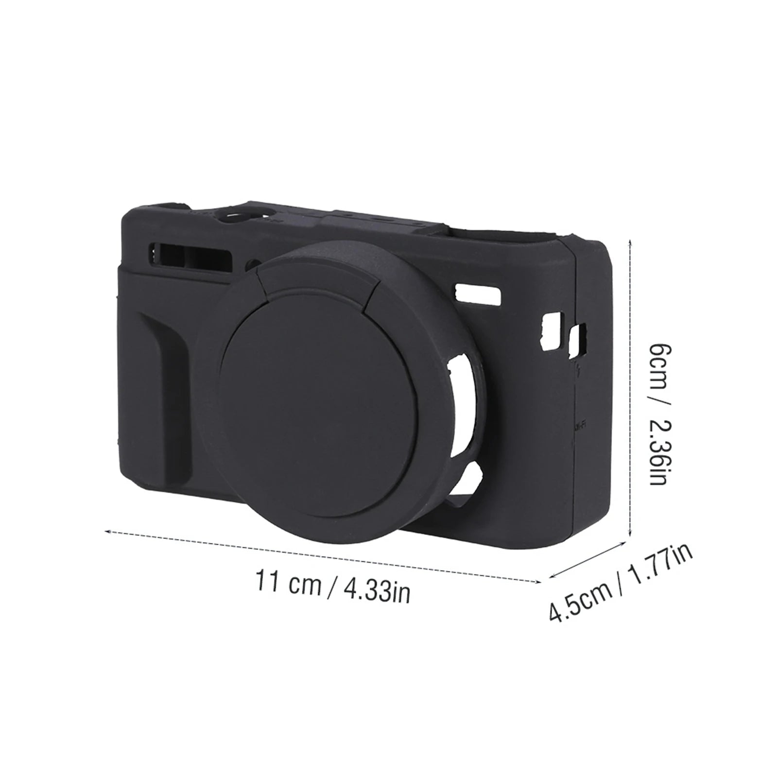 Accesorio para cámara, funda de marco suave para cámara, funda protectora de silicona suave y ligera para G7XII /G7X Mark II