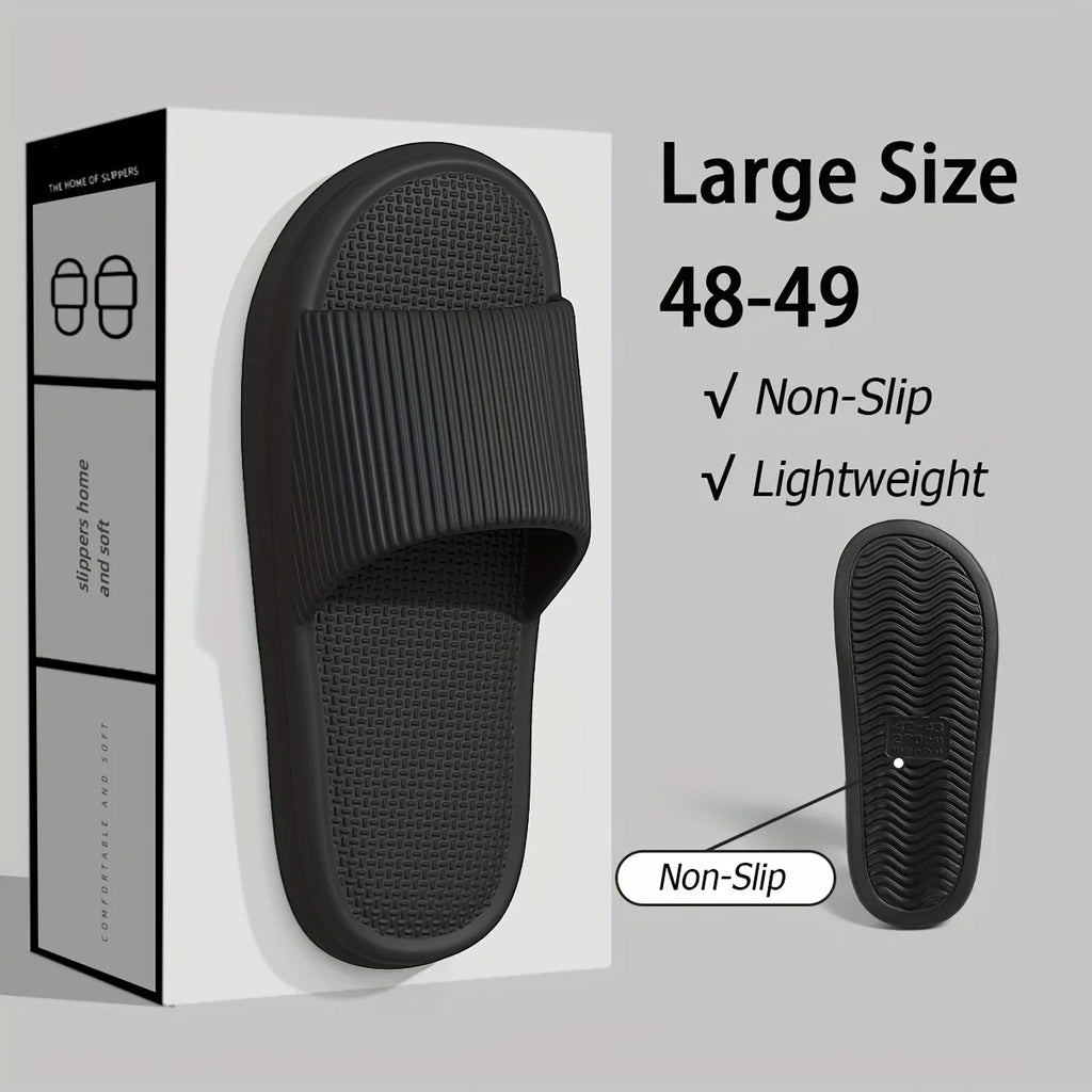 Zapatillas silenciosas de verano para hombre, sandalias antideslizantes con suela de EVA suave para interior del hogar y baño, a prueba de olores, cómodas y ligeras