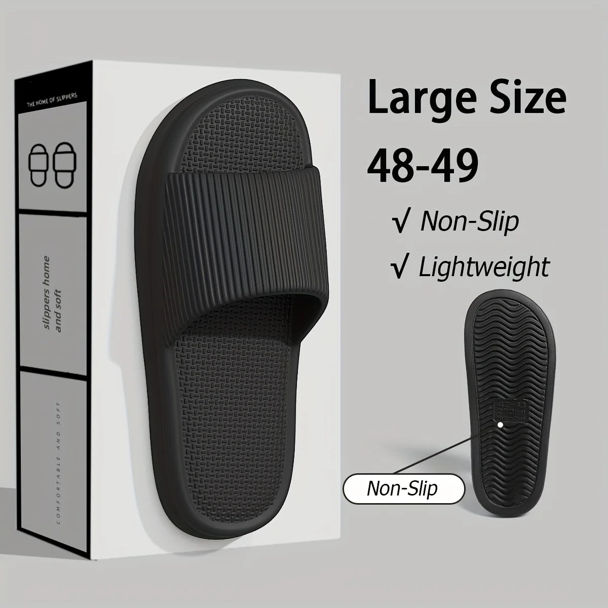 Zapatillas silenciosas de verano para hombre, sandalias antideslizantes con suela de EVA suave para interior del hogar y baño, a prueba de olores, cómodas y ligeras