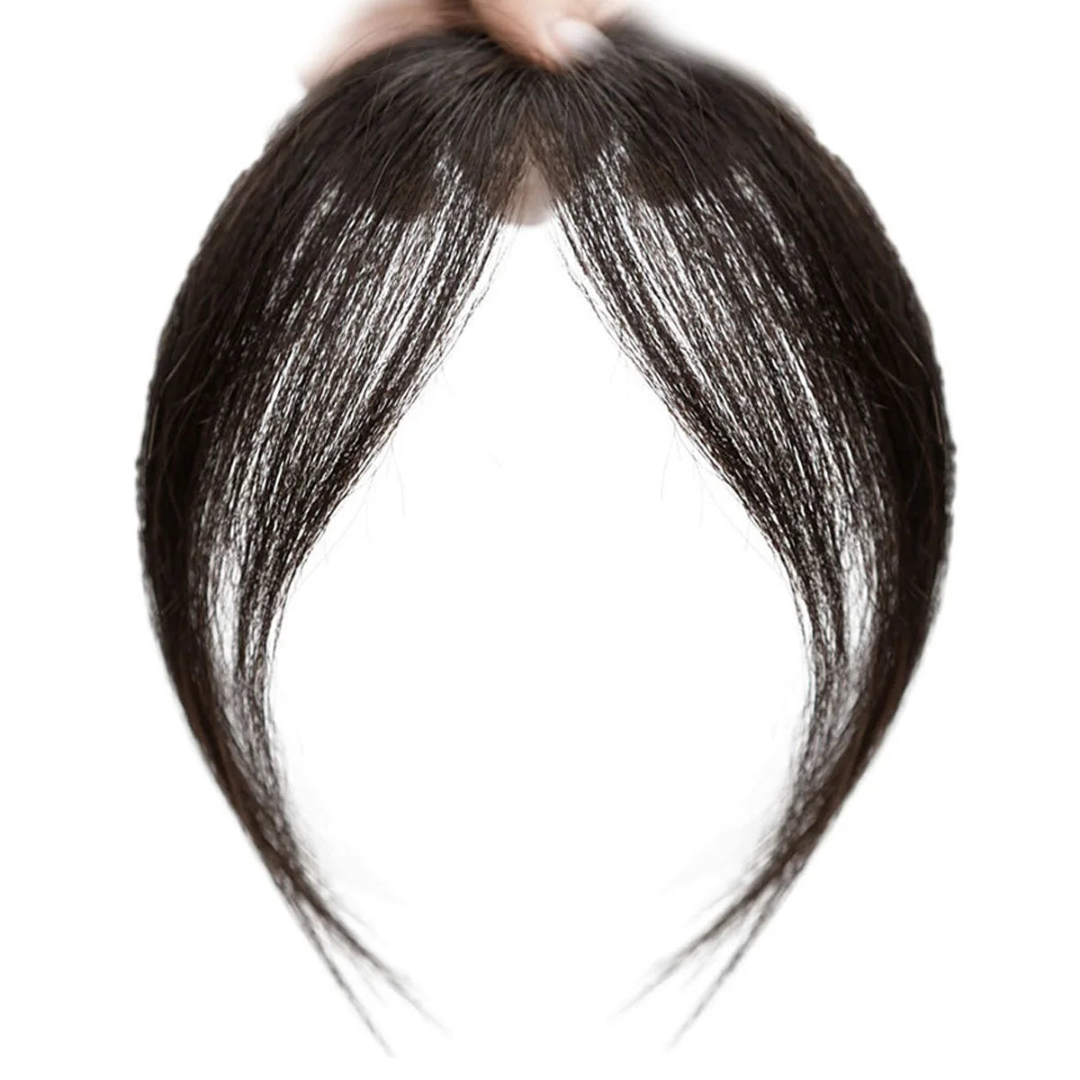 Extensiones de cabello humano con clip para mujer, mini clip recto, flequillo de cabello humano natural Remy, ligero, negro natural