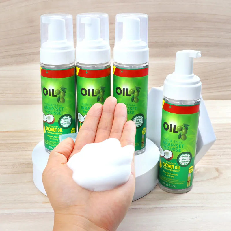 Mousse para el cabello con Control del Frizz, estilos ondulados, trenzas de Mousse, espuma hidratante de 100Ml, ratón para peinar el cabello con barra de cera para el cabello para trenzas