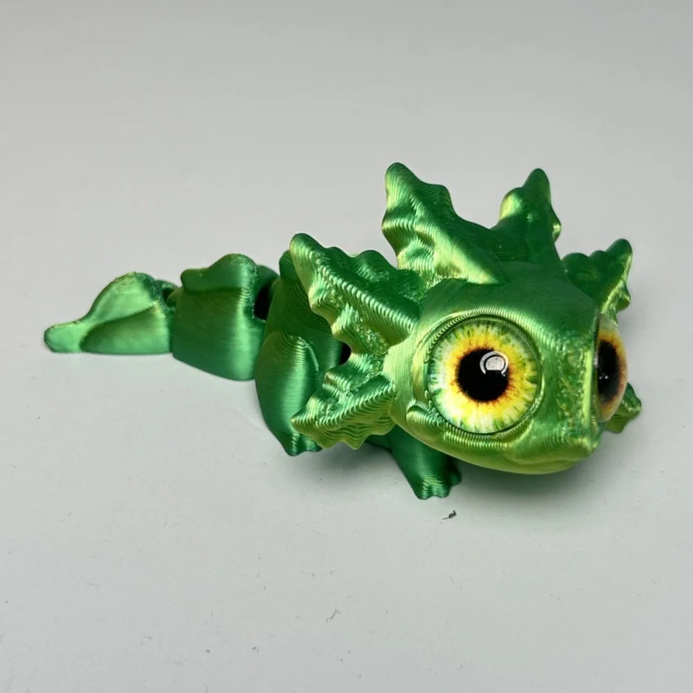Diseño multiarticulado Impresión 3D Figuras Newt Piezas móviles Figuras de ojos de simulación impresas en 3D Dibujos animados realistas