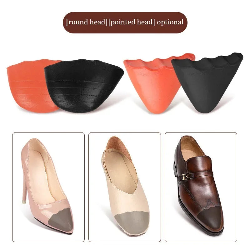 1 Par de Protectores de Puntera de PU Ajustables para Hombres y Mujeres, Plantillas Gruesas y Suaves para Alivio del Dolor, Protectores de Puntera para Zapatos