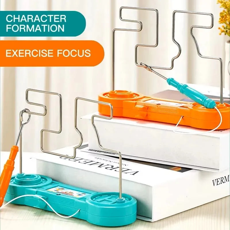 Laberinto táctil eléctrico de impacto de línea de fuego, rompecabezas interactivo para niños, regalo creativo, artefacto de enfoque, juego de entrenamiento de enfoque
