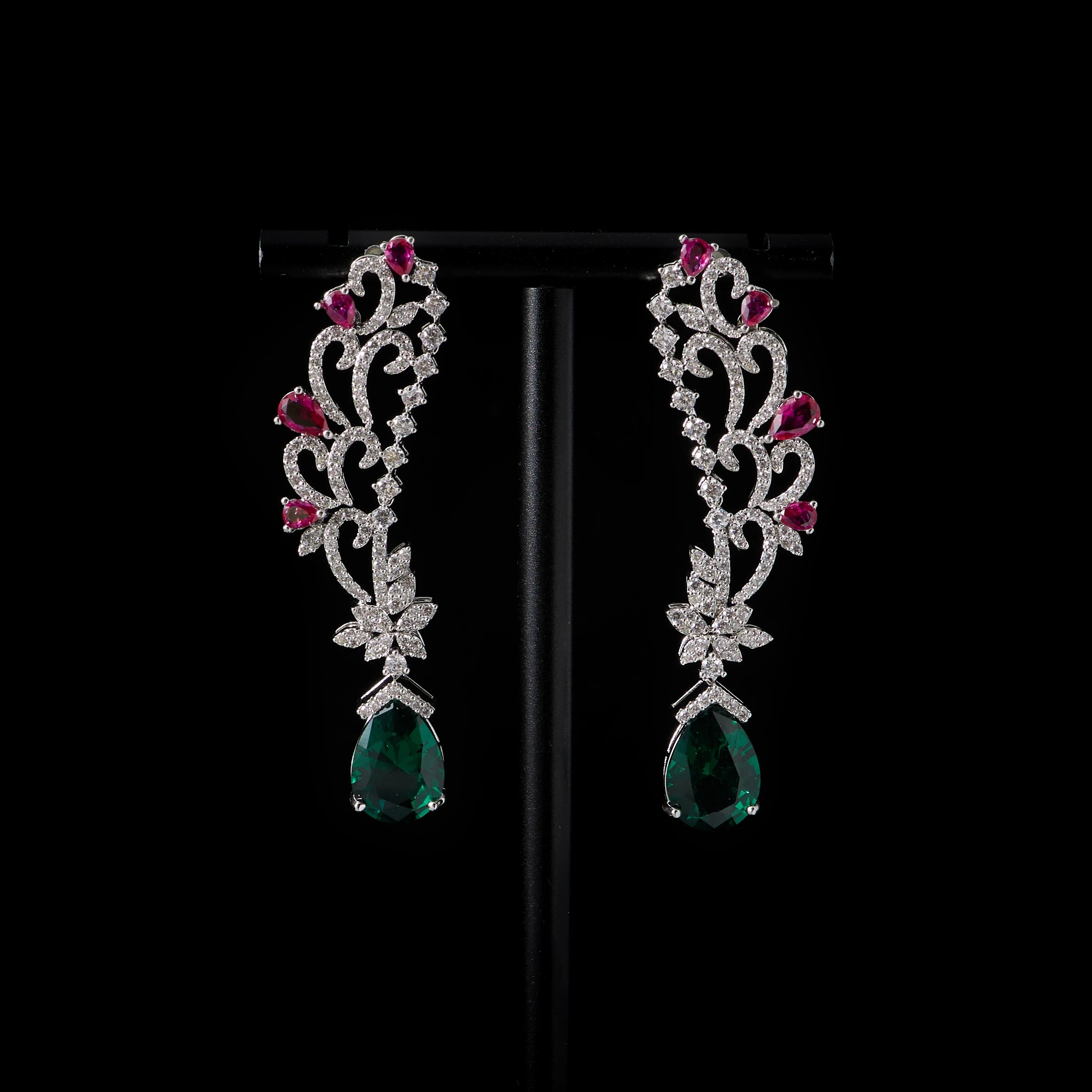 IN JEWELIFE 00100 Juego de Joyas de Lujo con Circonita Cúbica de Color, Alta Calidad, Collares Elegantes para Mujer, Accesorios de Boda