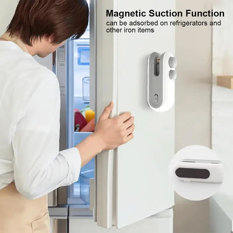 Mini Sellador de Alimentos Portátil, Recargable por USB, Sellador de Bolsas para Almacenamiento de Alimentos, Dispositivo Portátil para Mantener la Frescura