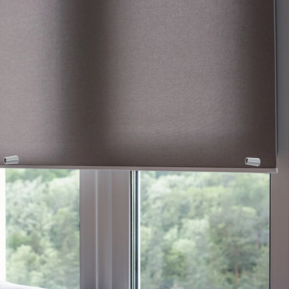 2 uds tapones para persianas accesorios piezas de persiana enrollable limitador de fijación Vertical sujetadores de ventana gris tamaño adecuado la mayoría de los persianas