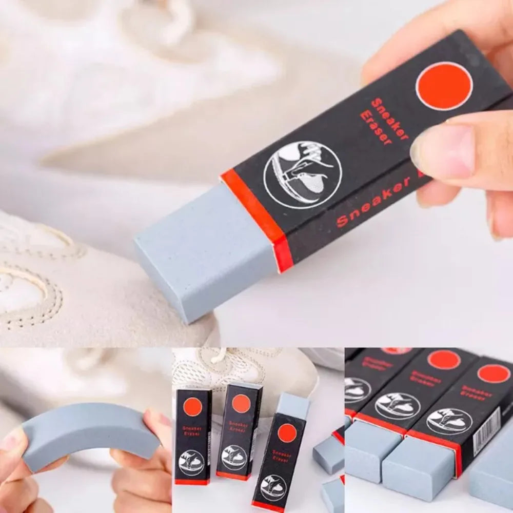 4 unids/set herramienta de limpieza eliminación de manchas Kit de cepillo de gamuza con borrador uso doméstico cepillos de nobuk Kit botas paño de limpieza para zapatos