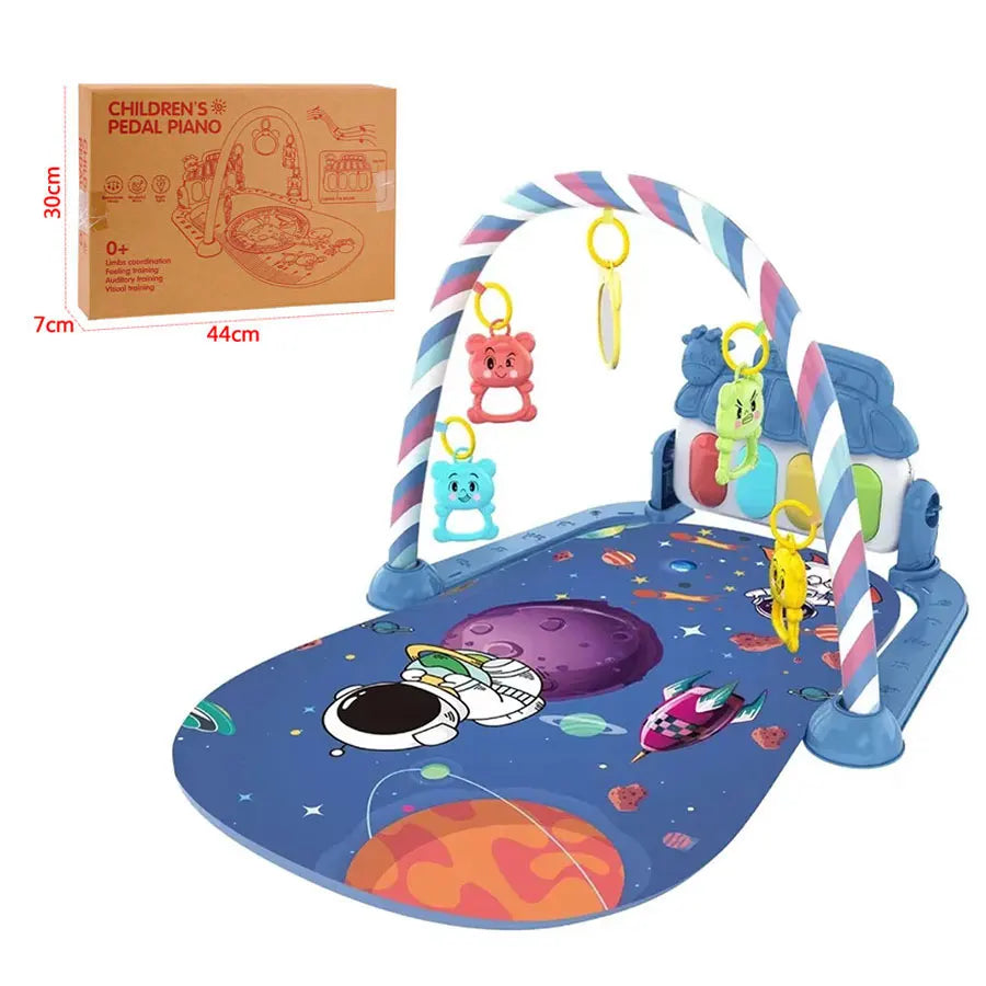 Tapete de juego para bebé, alfombra de actividades para gatear en gimnasio, juguetes para regalo de 0 a 12 meses, tapete de juego infantil, estante de música para niños pequeños, alfombra con teclado de Piano