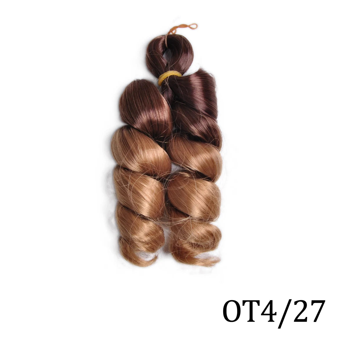 Extensiones de cabello trenzado rizado en espiral de pelo sintético de 12 pulgadas, pelo rizado rosa ombré, rizos franceses, pelo de ganchillo trenzado para mujer