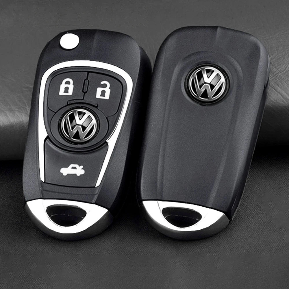 5/10 Uds. Insignia de llave remota de coche de 14MM emblema pegatinas con logotipo de Metal para VW GTI Polo Golf Passat Tiguan Arteon Touareg CC Taigo Caddy Je