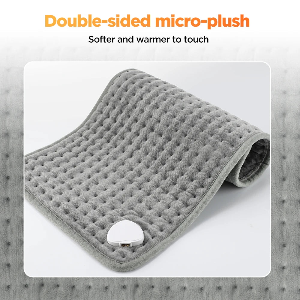 Manta calefactora eléctrica de 30x60cm, almohadilla de compresión caliente multifuncional, estera de calentamiento de invierno, manta térmica con carga USB para uso doméstico