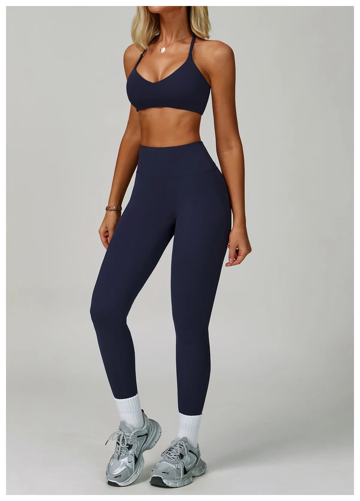 Conjuntos de 2 uds de chándal para mujer, ropa deportiva, conjuntos de Yoga, ropa deportiva, sujetador de entrenamiento, conjunto de mallas de cintura alta, ropa de gimnasio, trajes deportivos