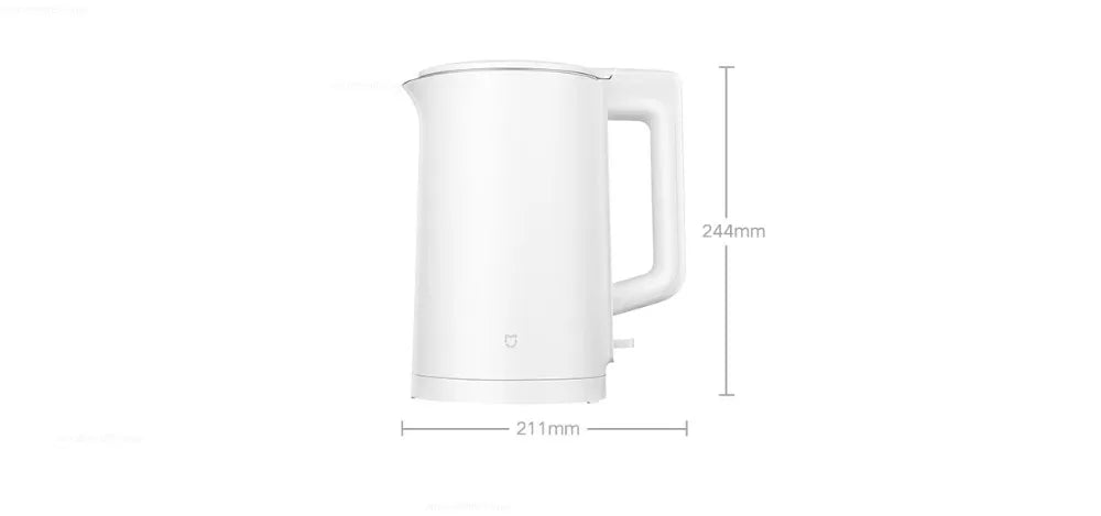 Hervidor Eléctrico Mijia N1, Hervidor de Agua de Acero Inoxidable de Ebullición Rápida, 220V, Hervidores Eléctricos Inteligentes de 1.5L y 1500W para Té y Café en Casa