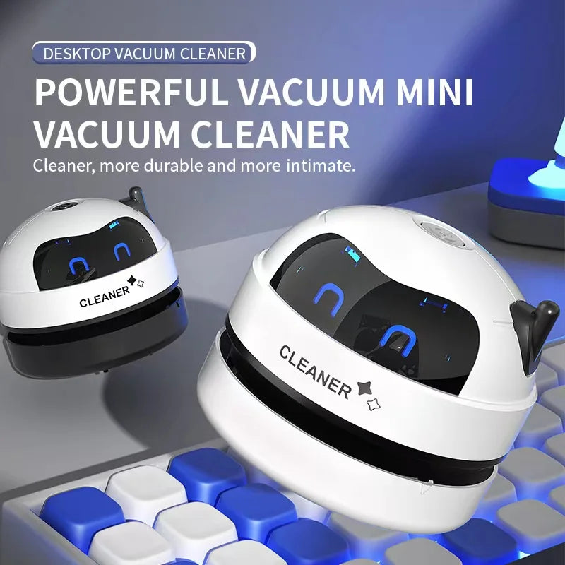 Aspiradora de Mano para Polvo de Escritorio, Mini Aspiradora USB, Limpiador de Escritorio para el Hogar y la Oficina, Limpiador de Migas de Lápiz