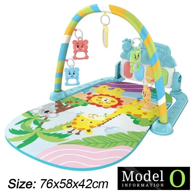 Soporte de Fitness para bebé, juego de música, juguetes de actividades de gimnasio, manta para gatear de Piano para recién nacido, almohadilla de juego de Pedal, regalos de educación temprana de 0 a 36 meses