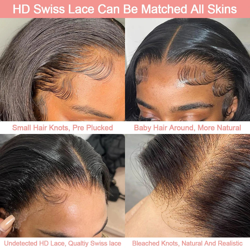 250% Bob corto sin pegamento Wear And Go pelucas de cabello humano ondulado listo para ir precortado 13x6 HD peluca Frontal de encaje cabello humano para mujeres