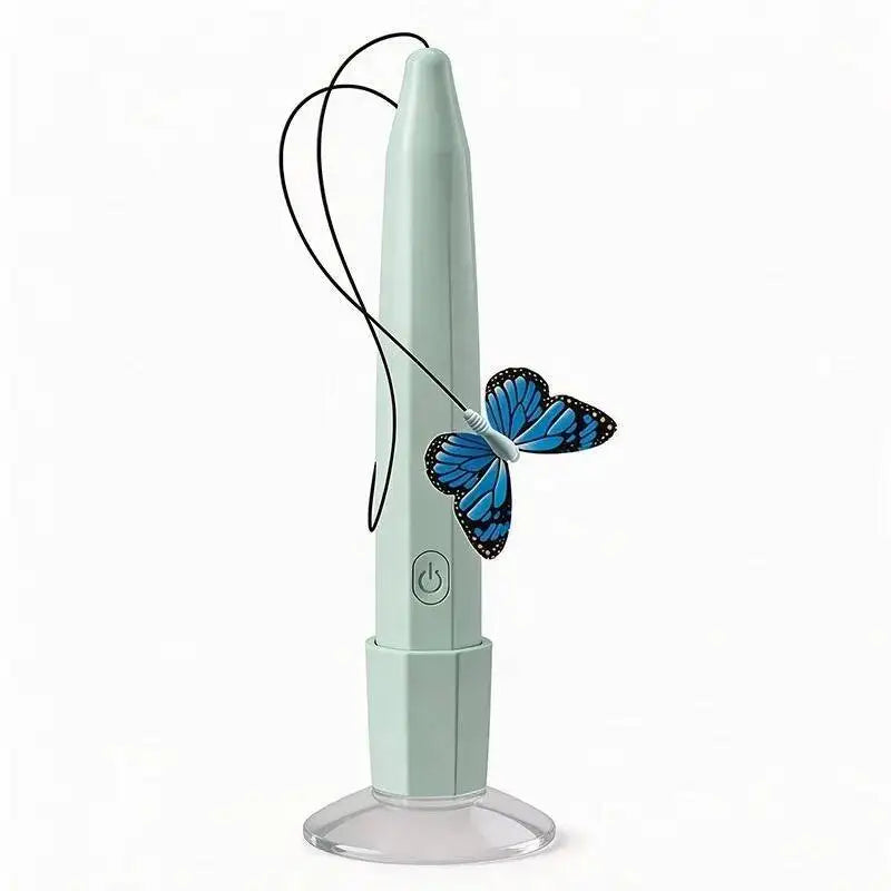 Juguete Eléctrico de Gato con Mariposa Voladora, Juguete Automático Interactivo para Gatitos, para Divertirse, Hacer Ejercicio y Jugar