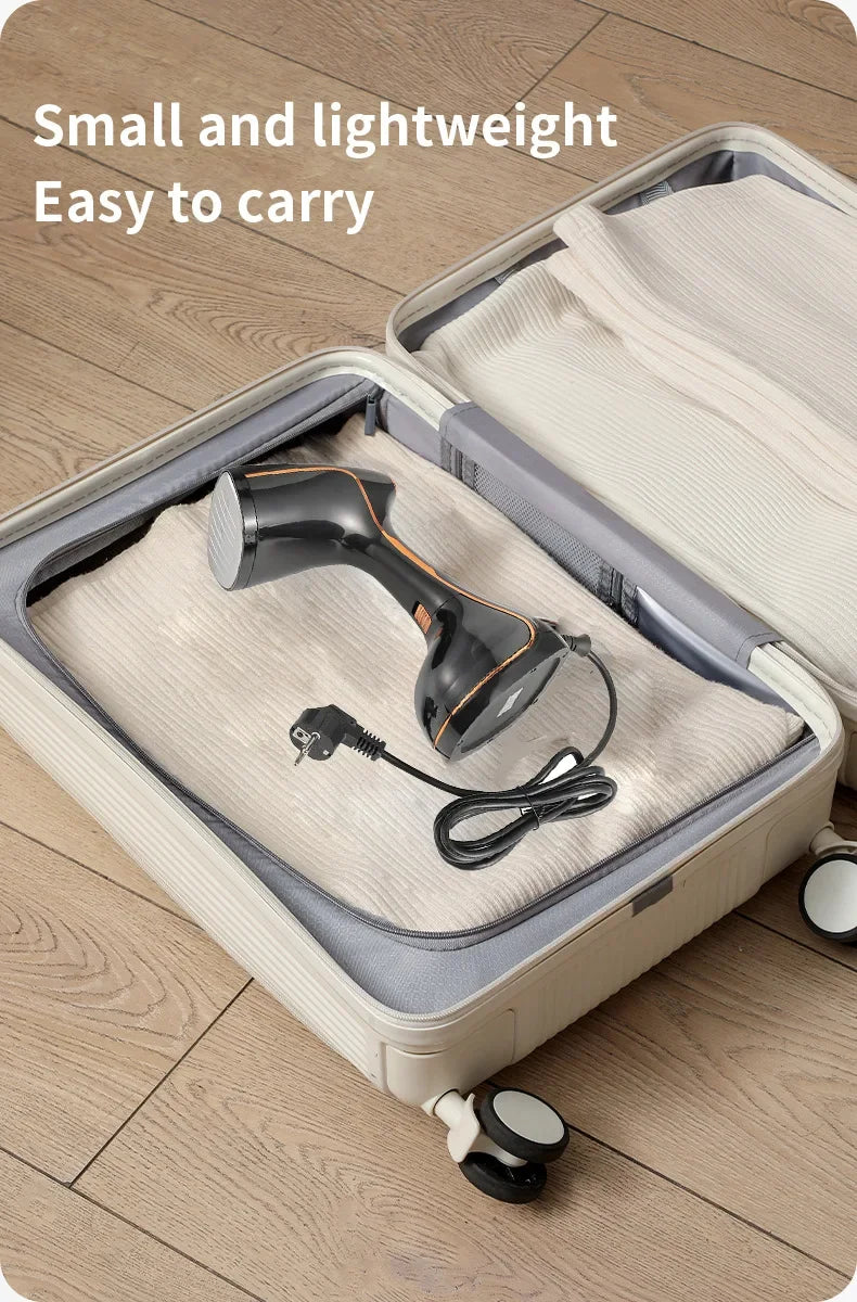 Plancha de vapor portátil para ropa, 1800W, ajuste de 3 niveles, plancha de vapor de calentamiento rápido, portátil, adecuada para uso doméstico y en viajes