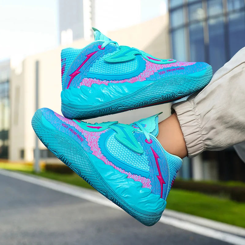 Zapatillas de baloncesto para hombre, transpirables, con amortiguación, antideslizantes, para correr, entrenamiento de gimnasia, zapatillas de baloncesto atléticas