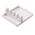 Soportes para cucharas de cocina, tenedor, espátula, estante, organizador, soporte para palillos de plástico, almohadilla antideslizante para cucharas